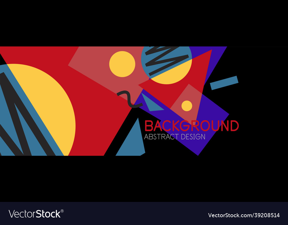Abstract background blocks lines triangles vector image Abstract background blocks lines triangles