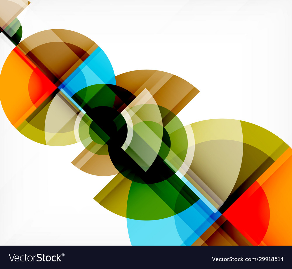 Abstract background circle and triangle design