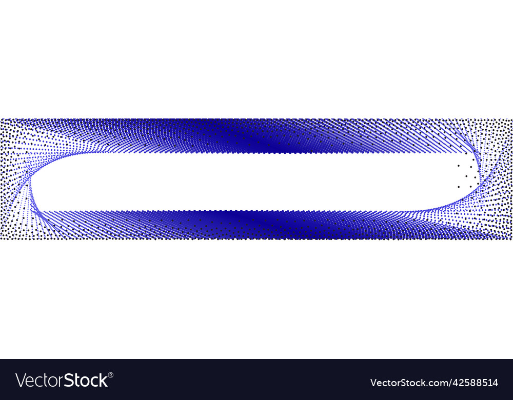 Abstract dot wave pattern wavy dots border thin vector image Abstract dot wave pattern wavy dots border thin