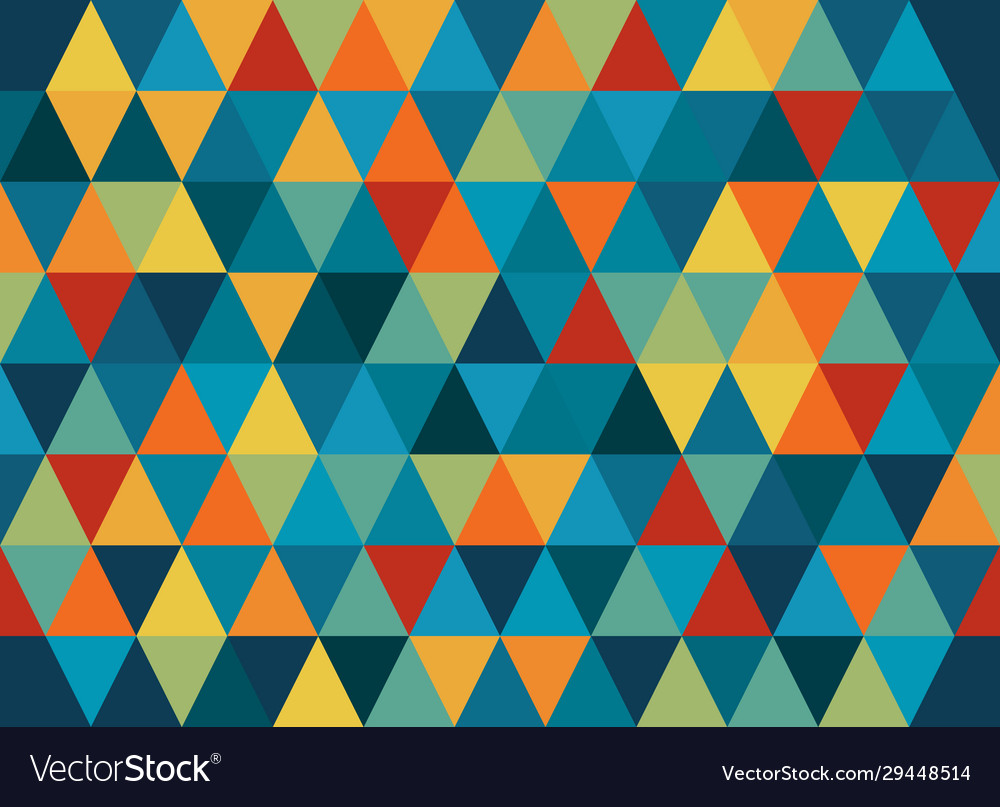Abstract geometric background triangle pattern vector image Abstract geometric background triangle pattern
