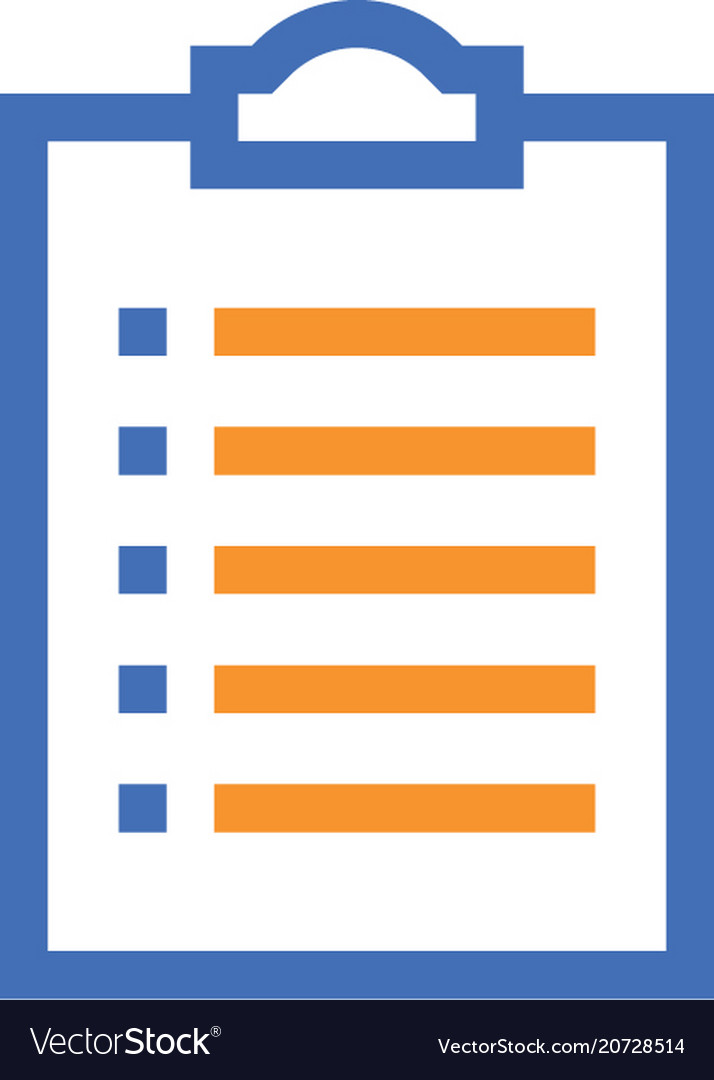 Check list outline icon isolated document paper