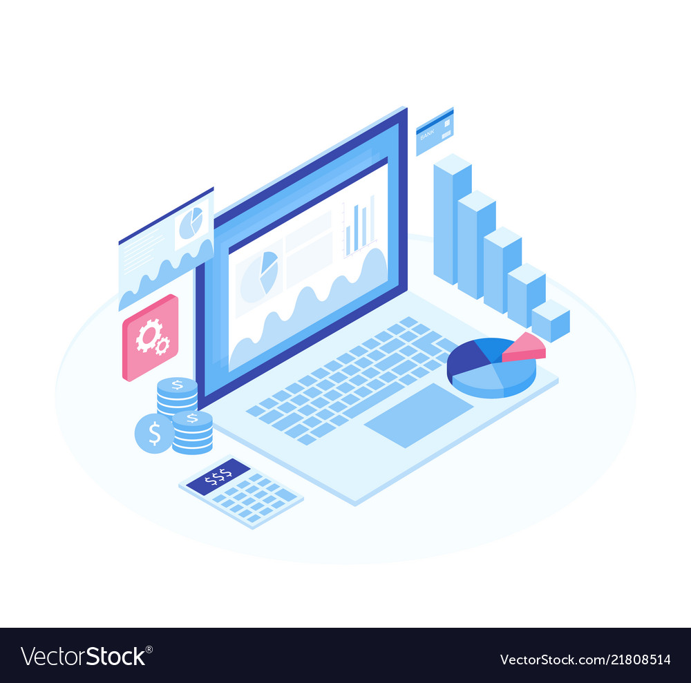 Concept Business Strategy Analysis Data Royalty Free Vector