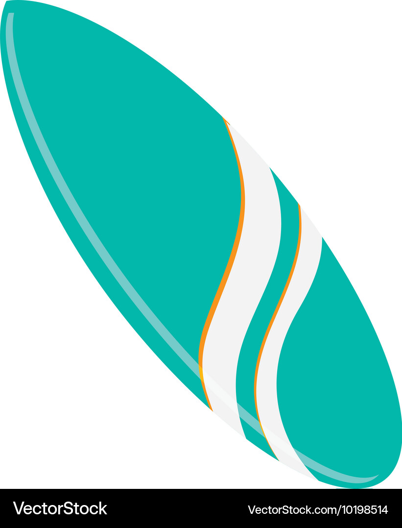 Cool surfboard icon Royalty Free Vector Image - VectorStock