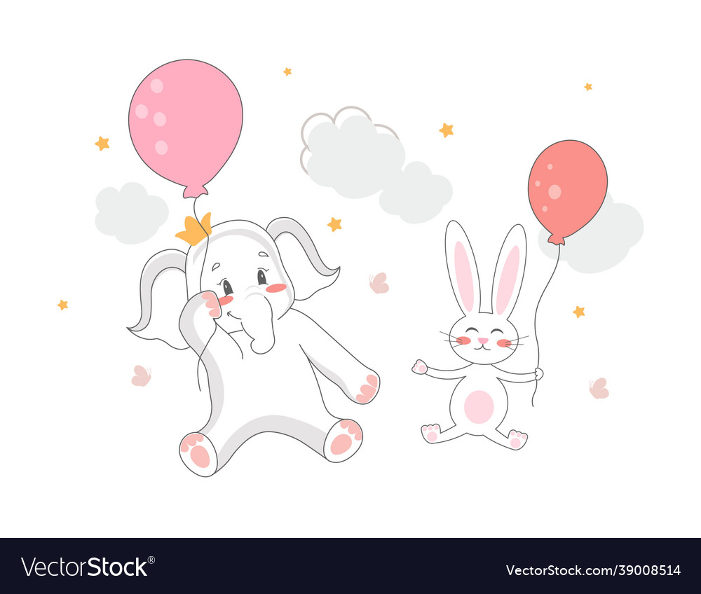 Elephant and bunny