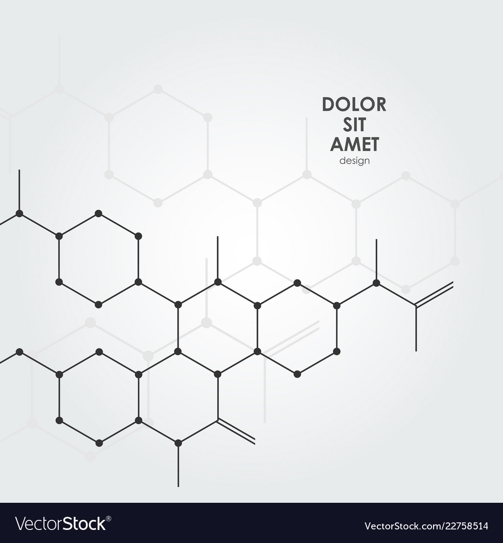 Hexagonal Molecular Pattern