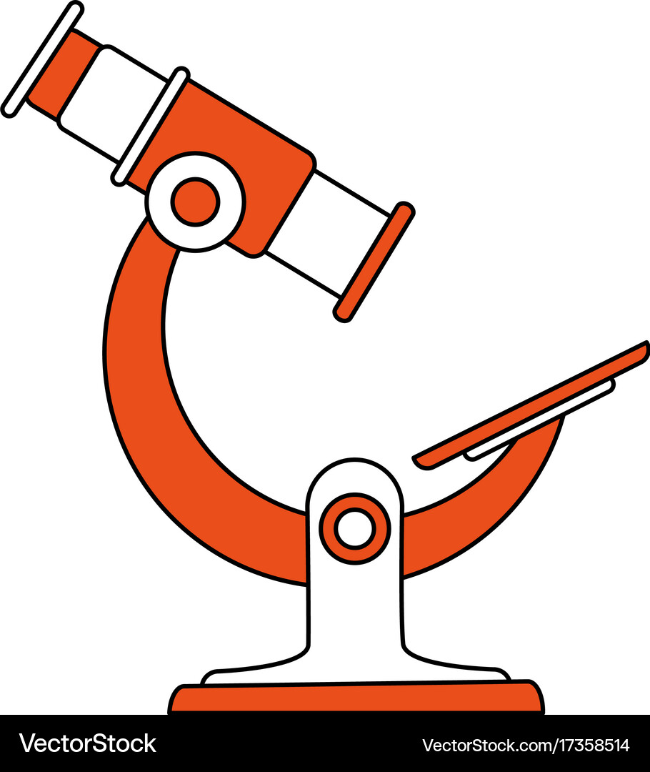 Microscope science icon image Royalty Free Vector Image