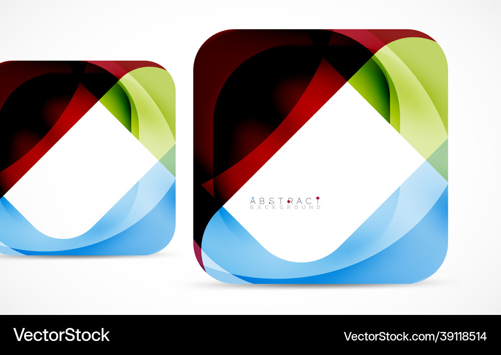 Minimal background abstract square shape Vector Image
