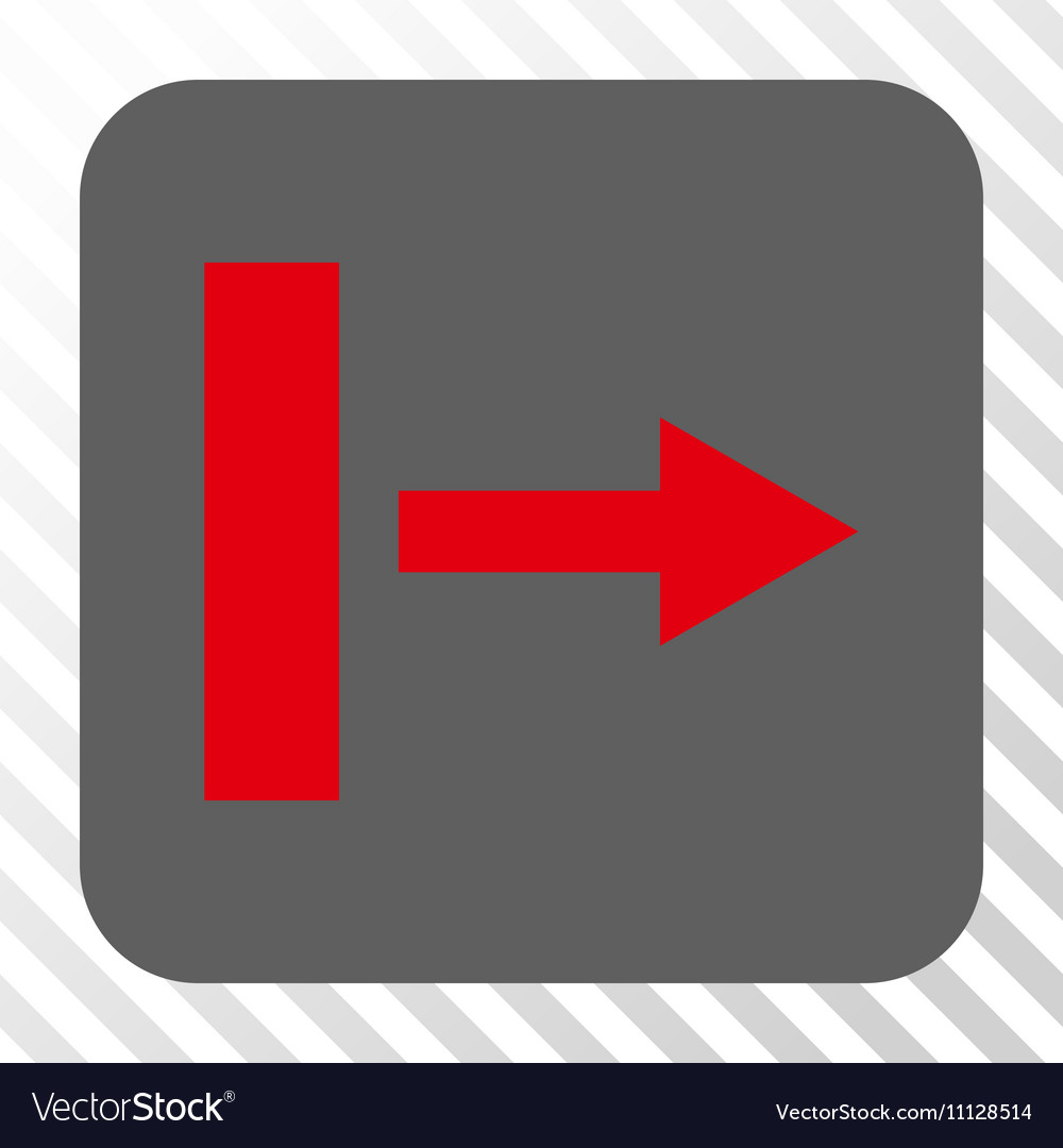 Pull right rounded square button