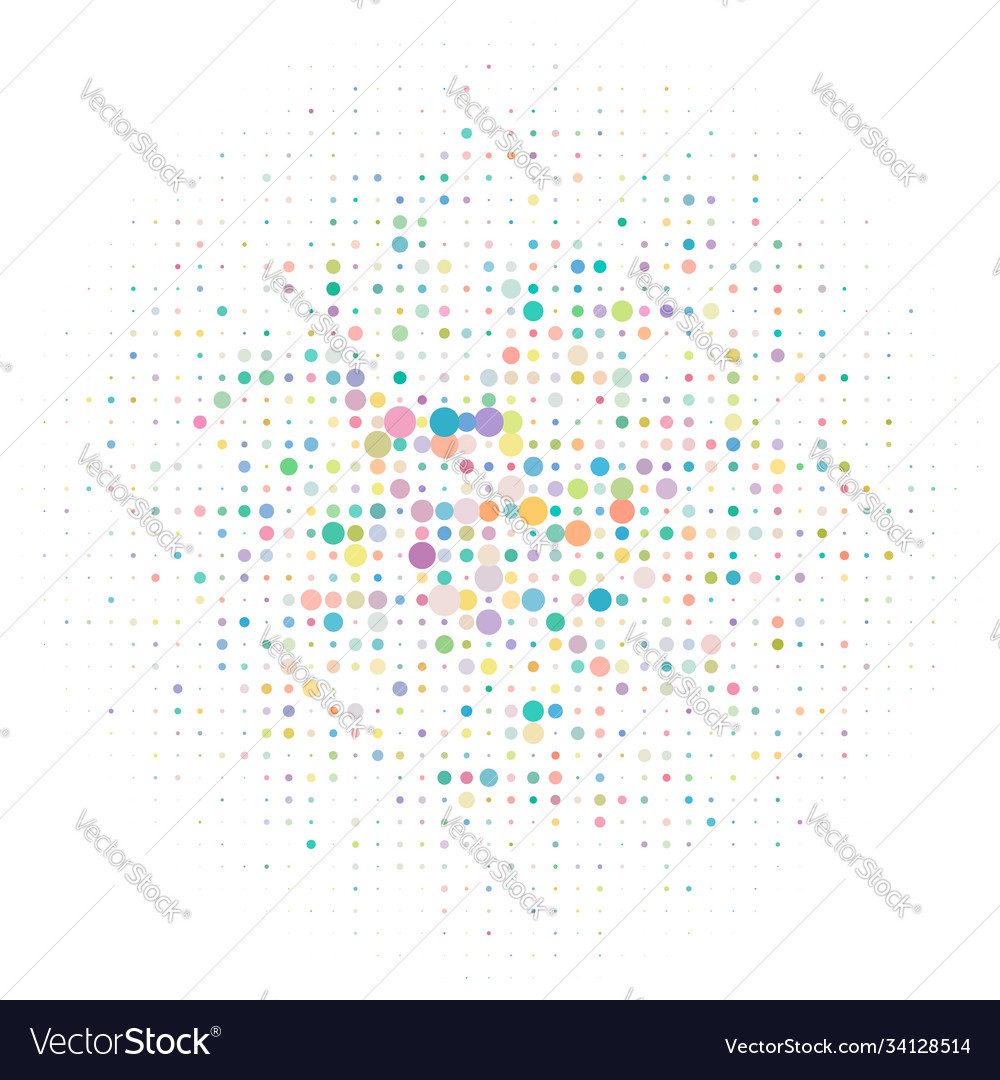 Random dots circles halftone half-tone element