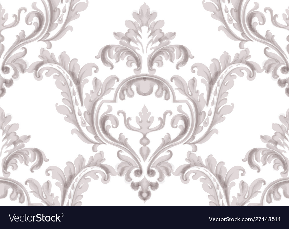 Rococo texture pattern vector image Rococo texture pattern