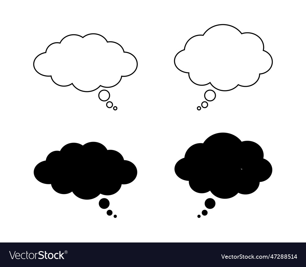 Speech bubble icon set isolated