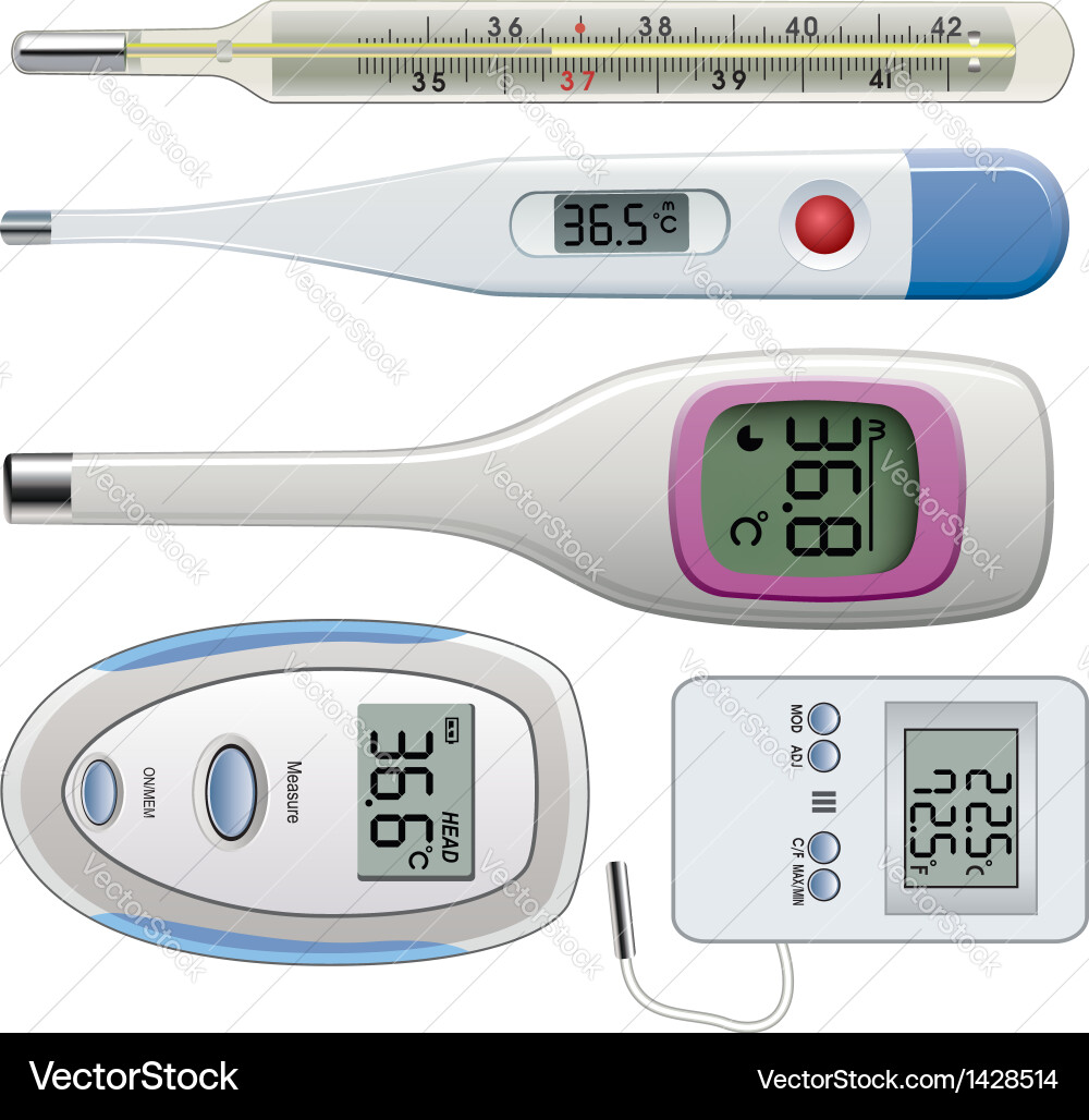 Thermometers Royalty Free Vector Image - VectorStock
