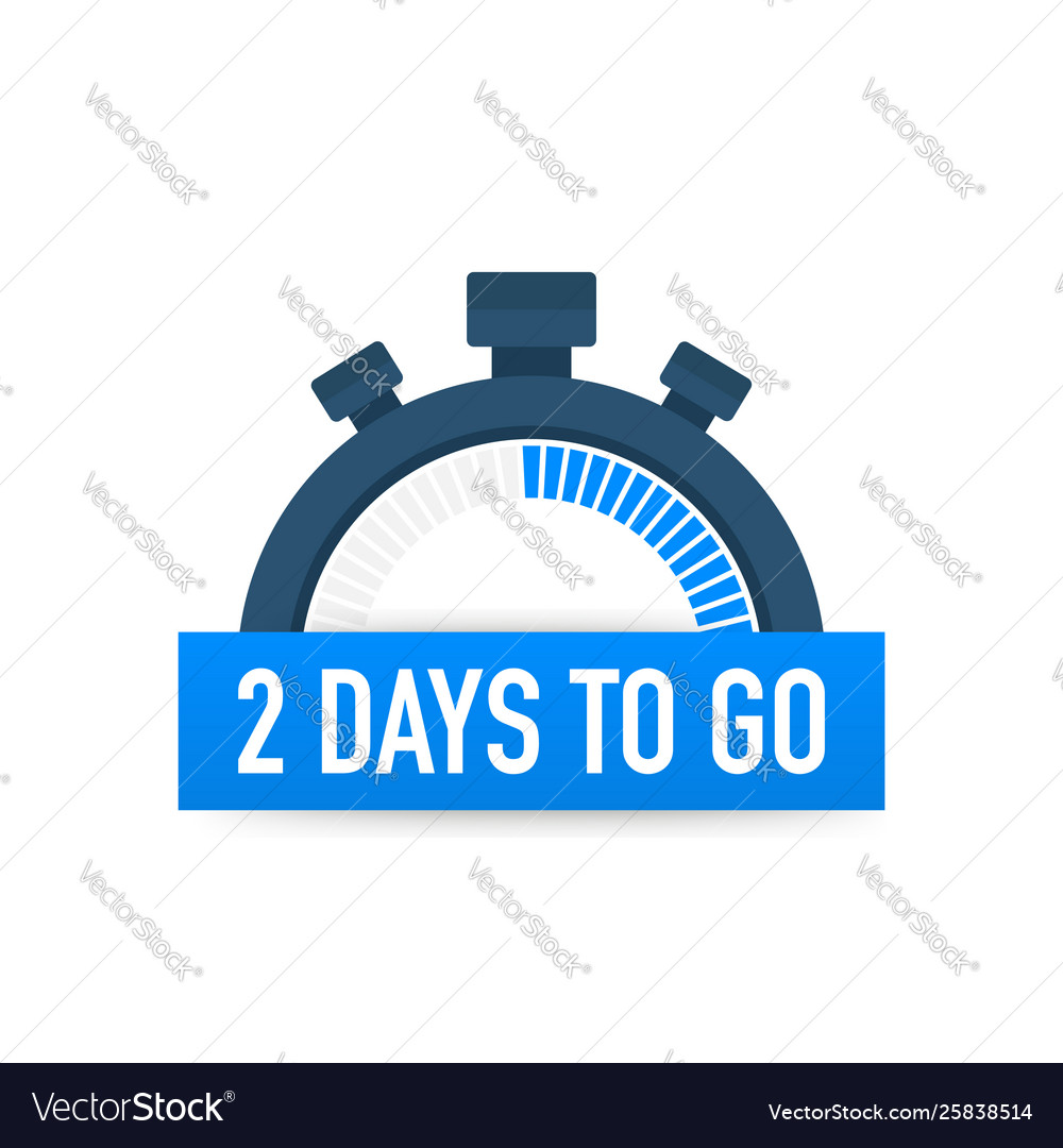 Two Days To Go Countdown Icon