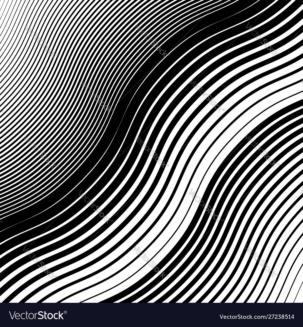 Wavy waving grid parallel irregular lines vector image Wavy waving grid parallel irregular lines