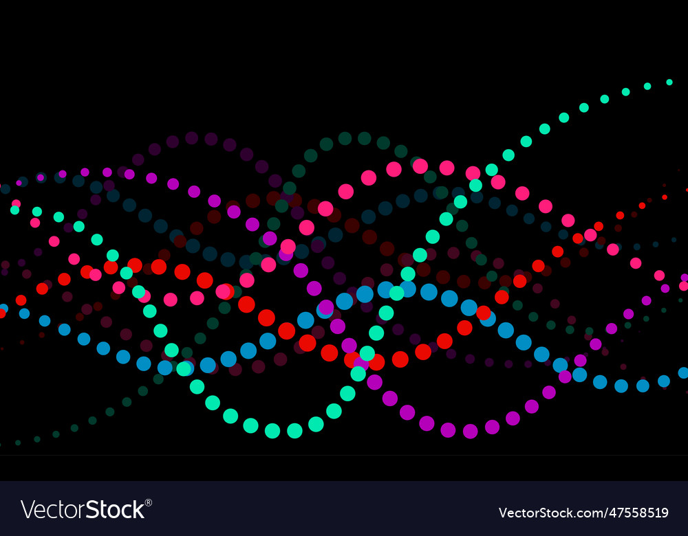 Abstract background of colorful smooth dotted