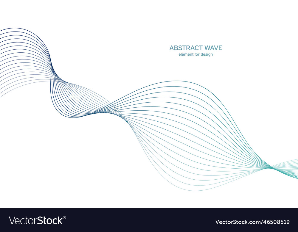Abstract colorful wave element for design digital vector image Abstract colorful wave element for design digital