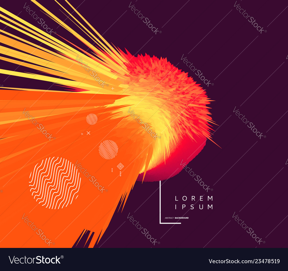 Hintergrund mit explodierenden Strahlen abstrakt vector image Hintergrund mit explodierenden Strahlen abstrakt