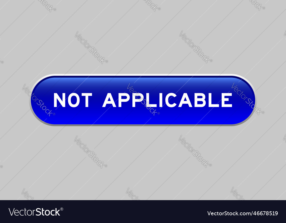 Blue color capsule shape button with word vector image Blue color capsule shape button with word