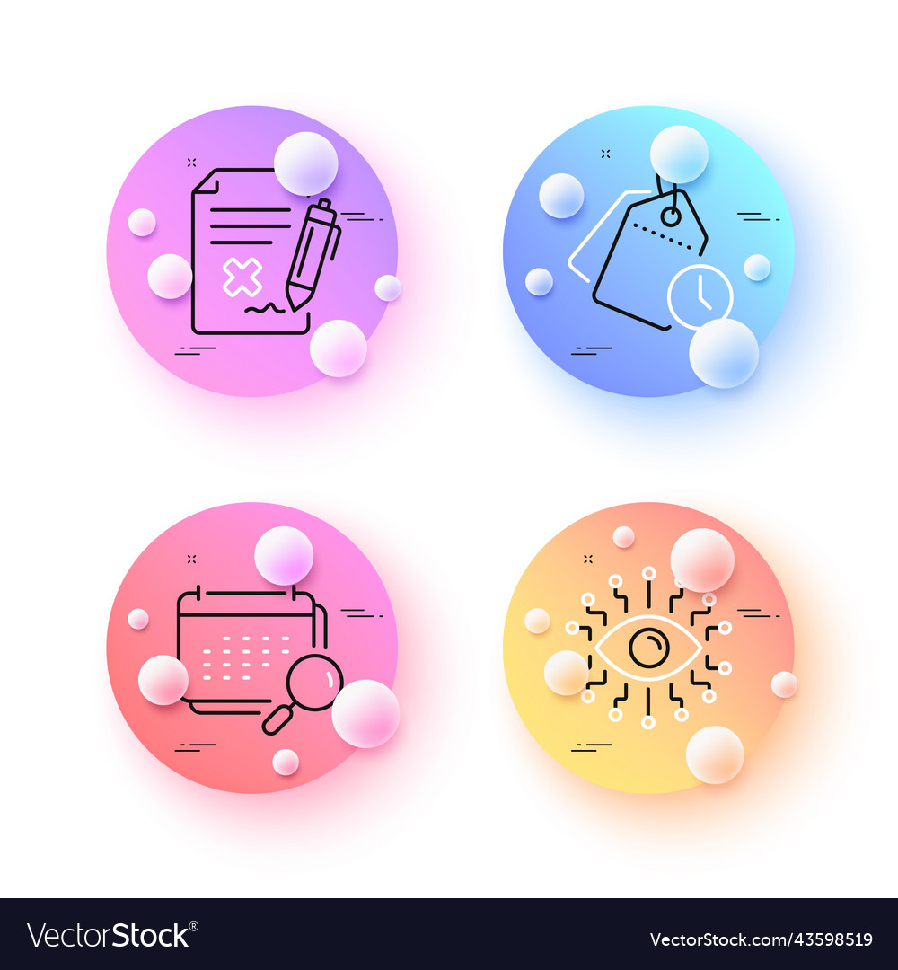 Calendar time management and reject file minimal Vector Image Calendar time management and reject file minimal