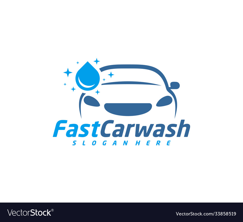 Car wash logo designs concept automotive Vector Image