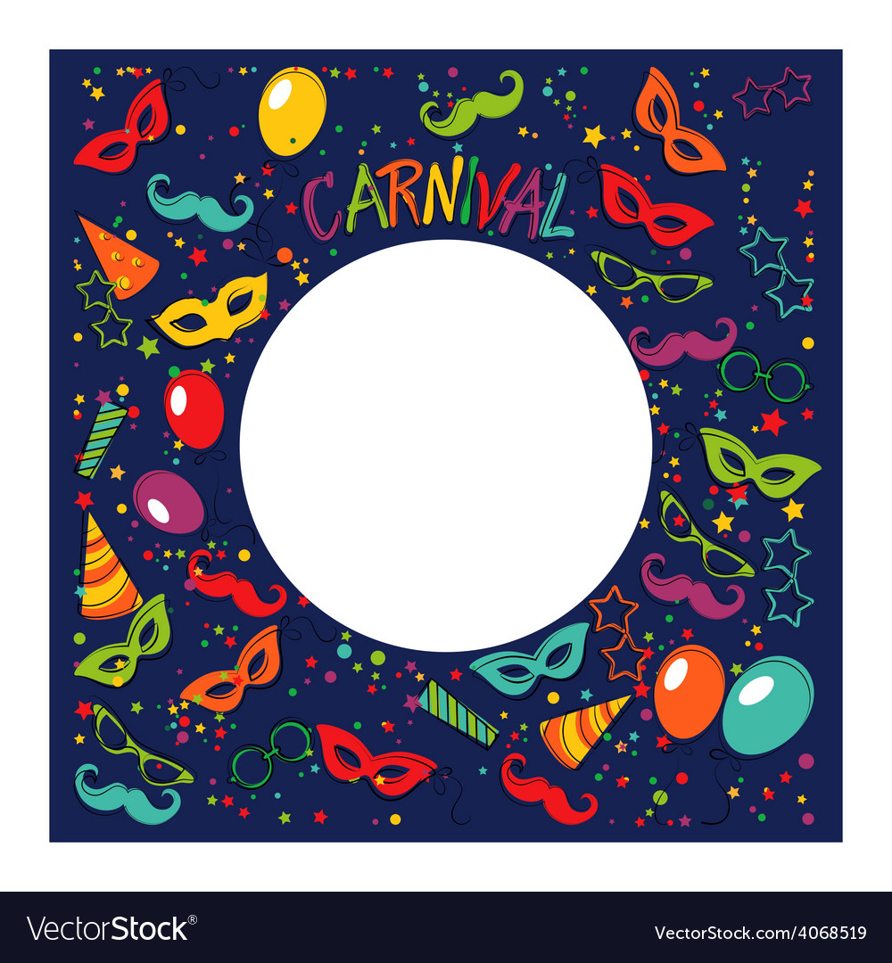 Carnival template Royalty Free Vector Image - VectorStock