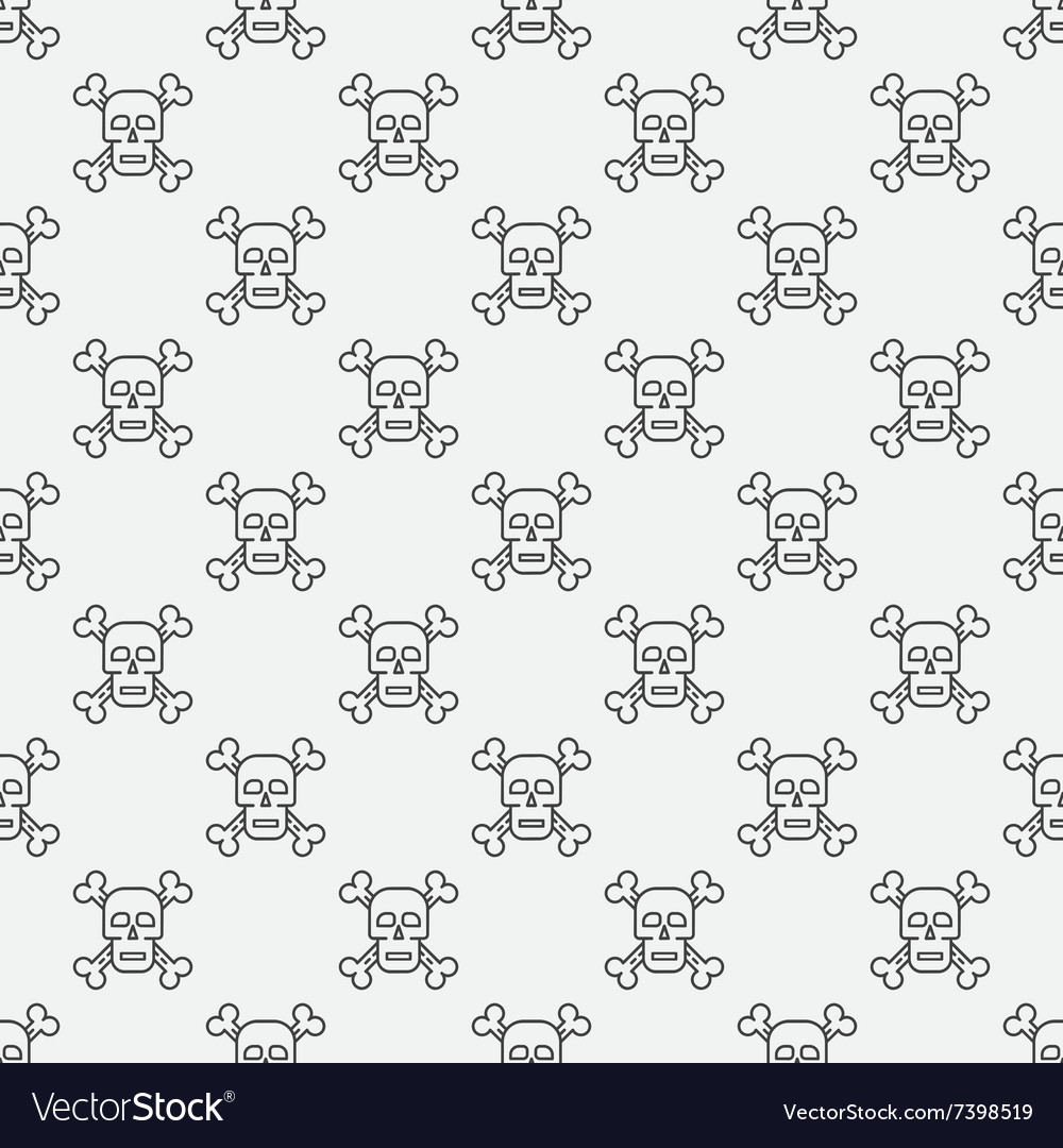 Skull and crossbones pattern
