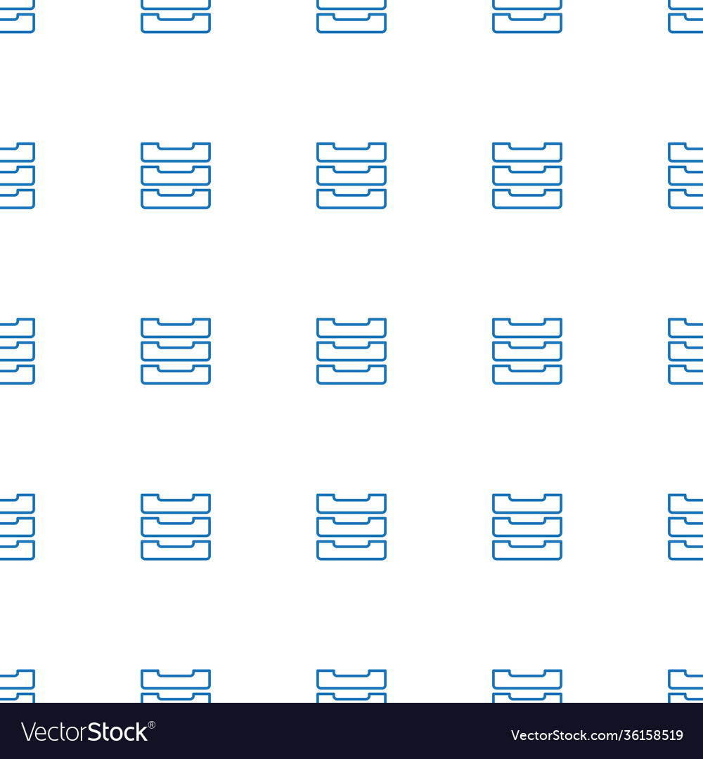 Table box icon pattern seamless white background