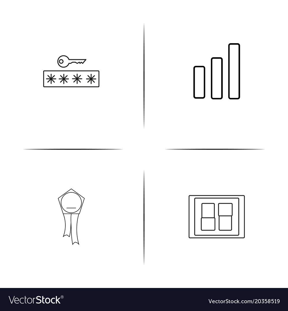 Web und Text einfache lineare Icon setsimple Umriss