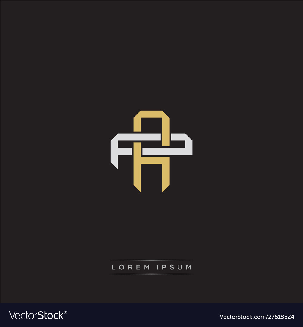 Ap initial letter overlapping interlock logo