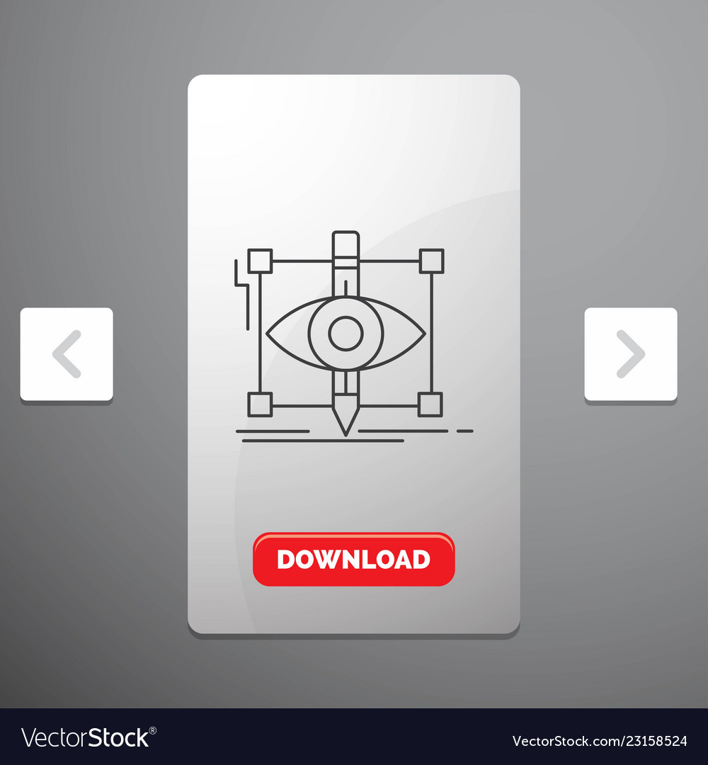 Design draft sketch sketching visual line icon vector image Design draft sketch sketching visual line icon
