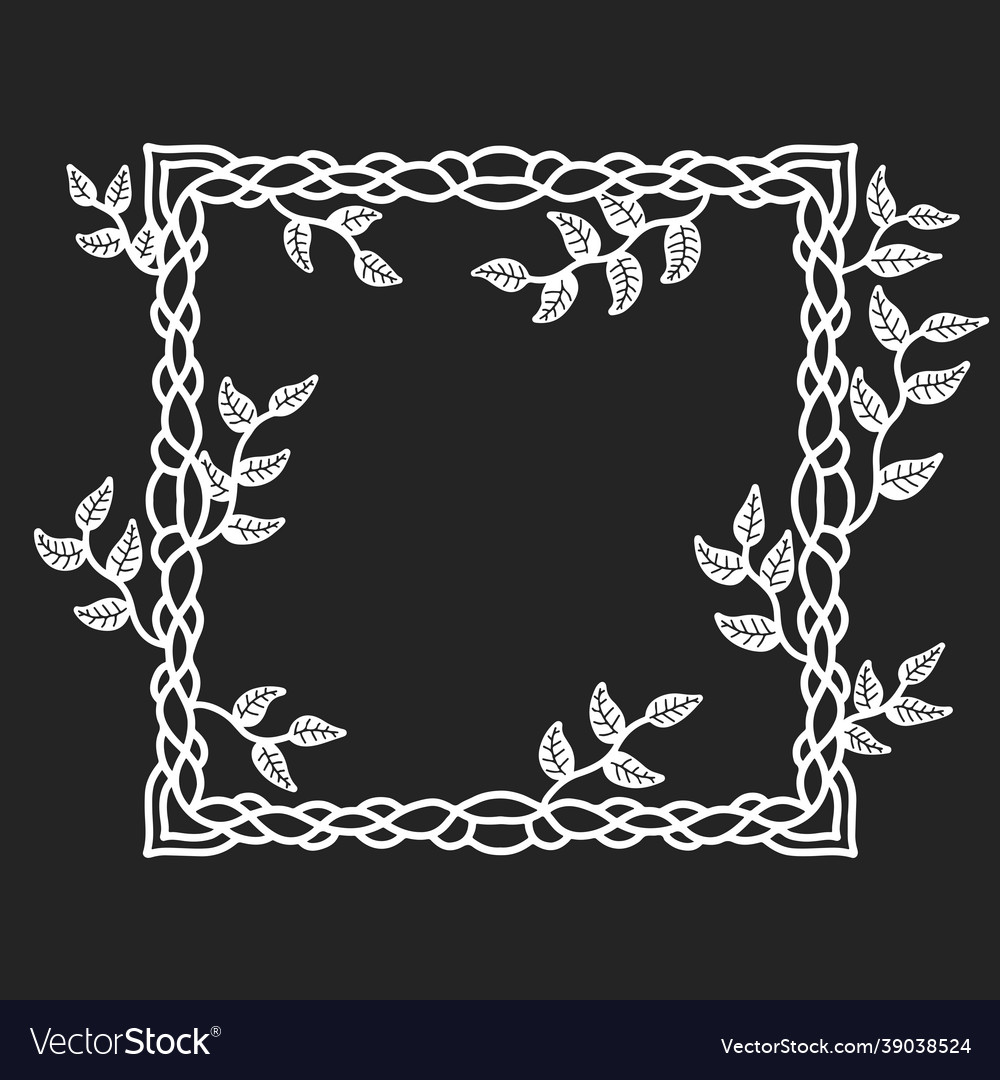 Frame border blank text template