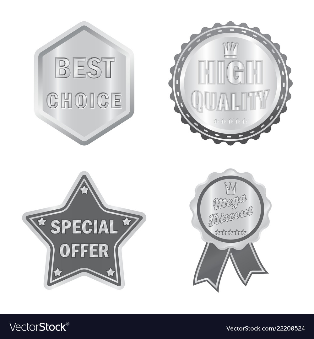 Isolated object of emblem and badge symbol vector image Isolated object of emblem and badge symbol