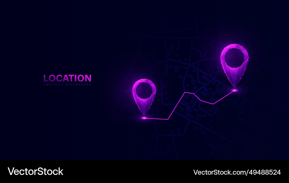 Location marking with a pin on the map navigation Vector Image