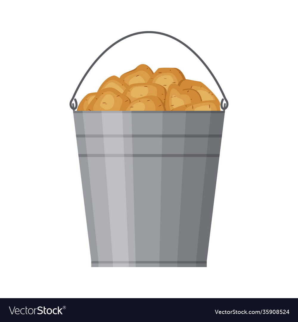 Metallschnallen Überlaufen mit Kartoffeln