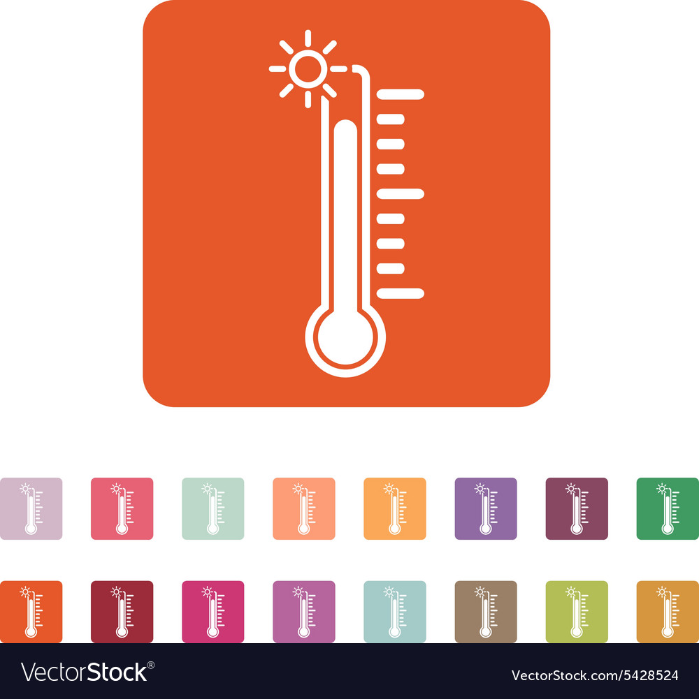 Thermometer Icon Hochtemperatursymbol