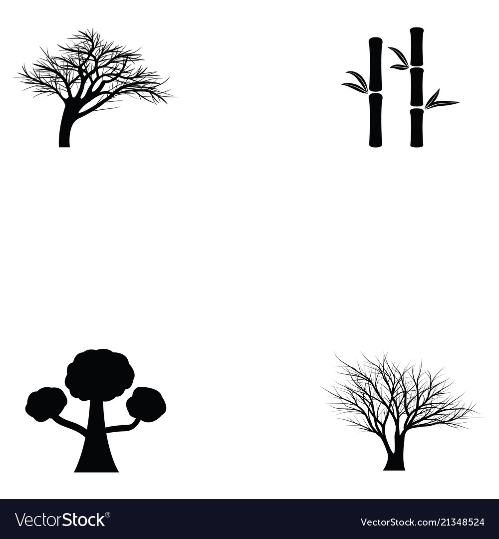 Tree icon set
