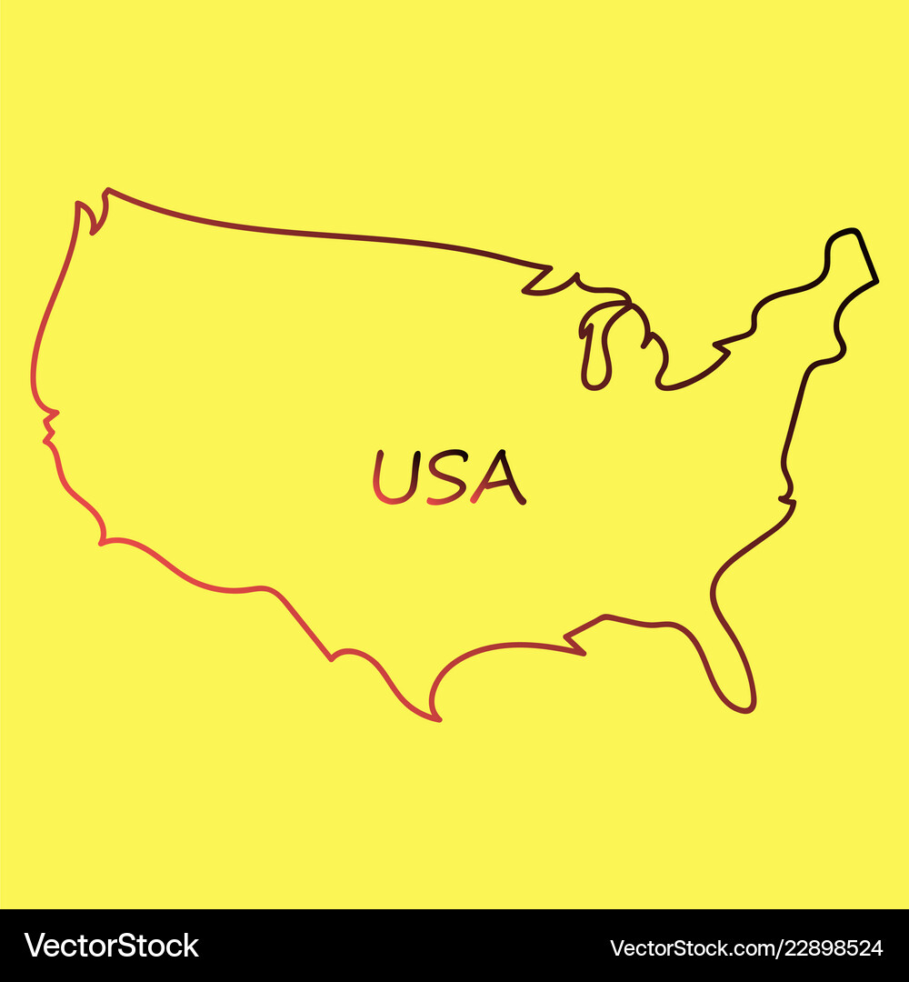 Usa map flag Royalty Free Vector Image - VectorStock