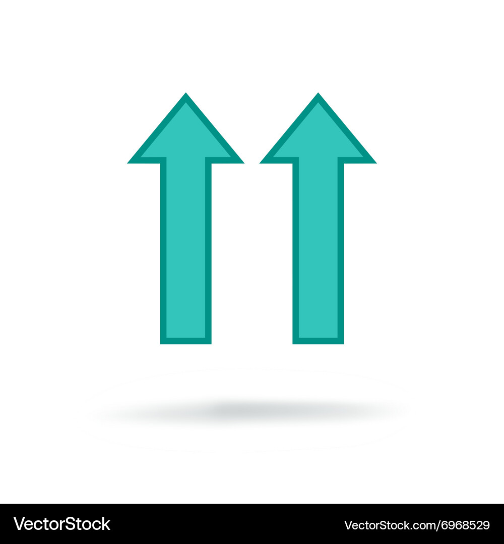 Arrow flat icon Royalty Free Vector Image - VectorStock