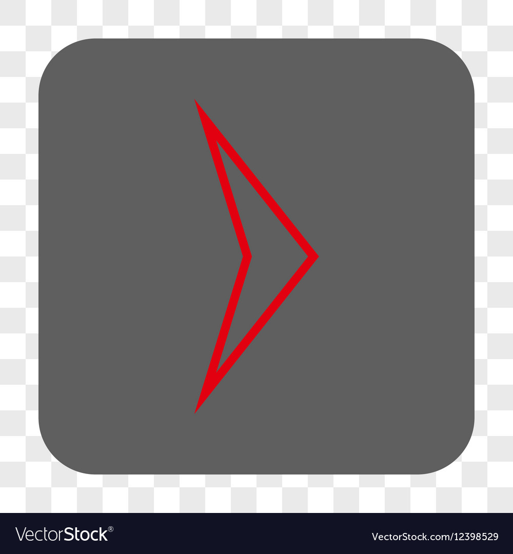 Arrowhead right rounded square button