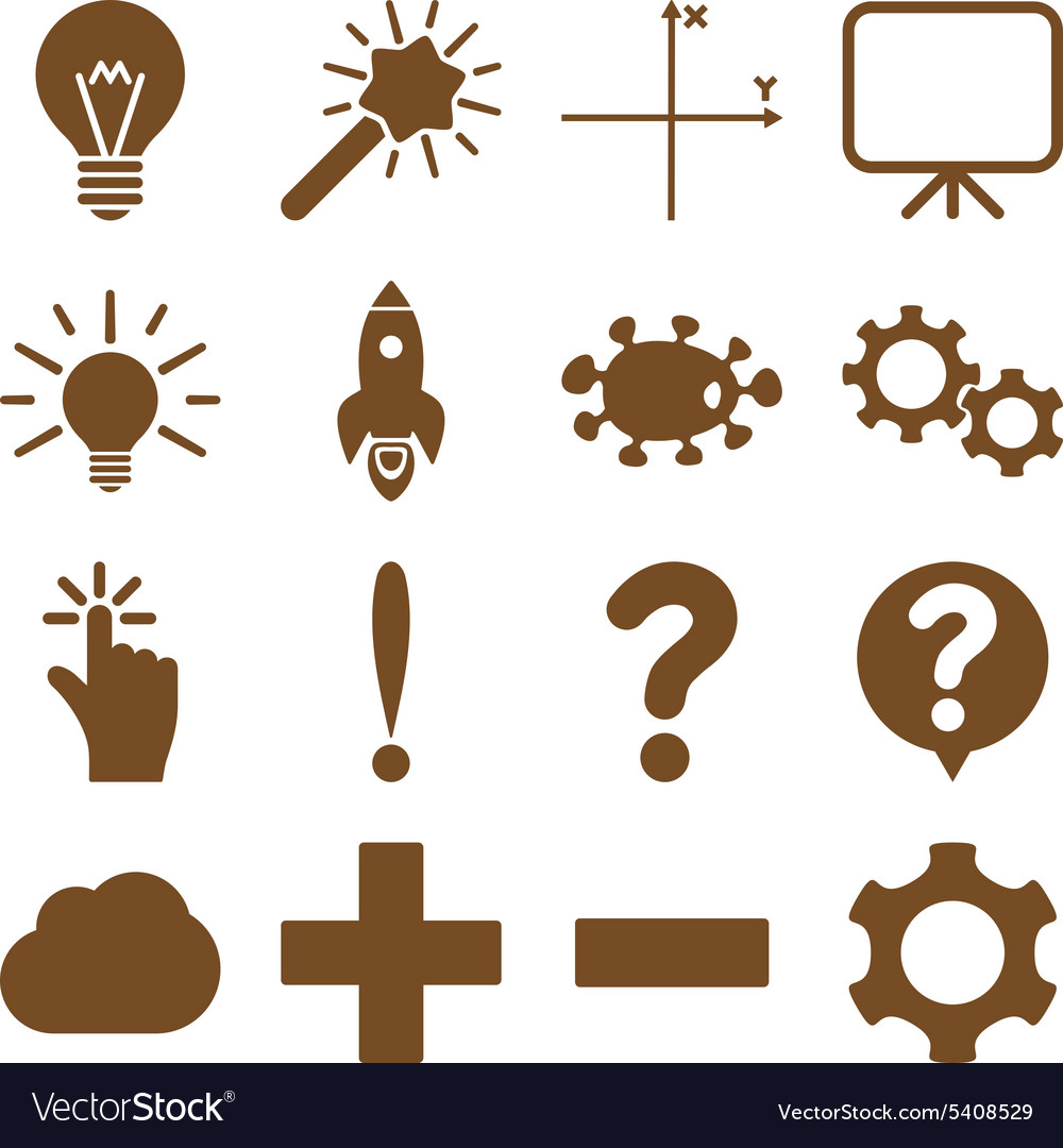 Basic science and knowledge icons