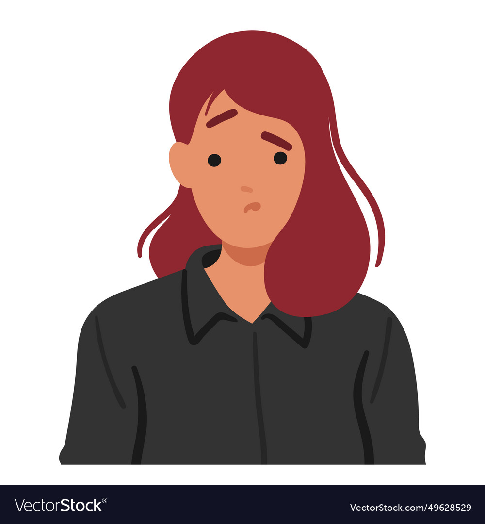 Distressed Woman Face
