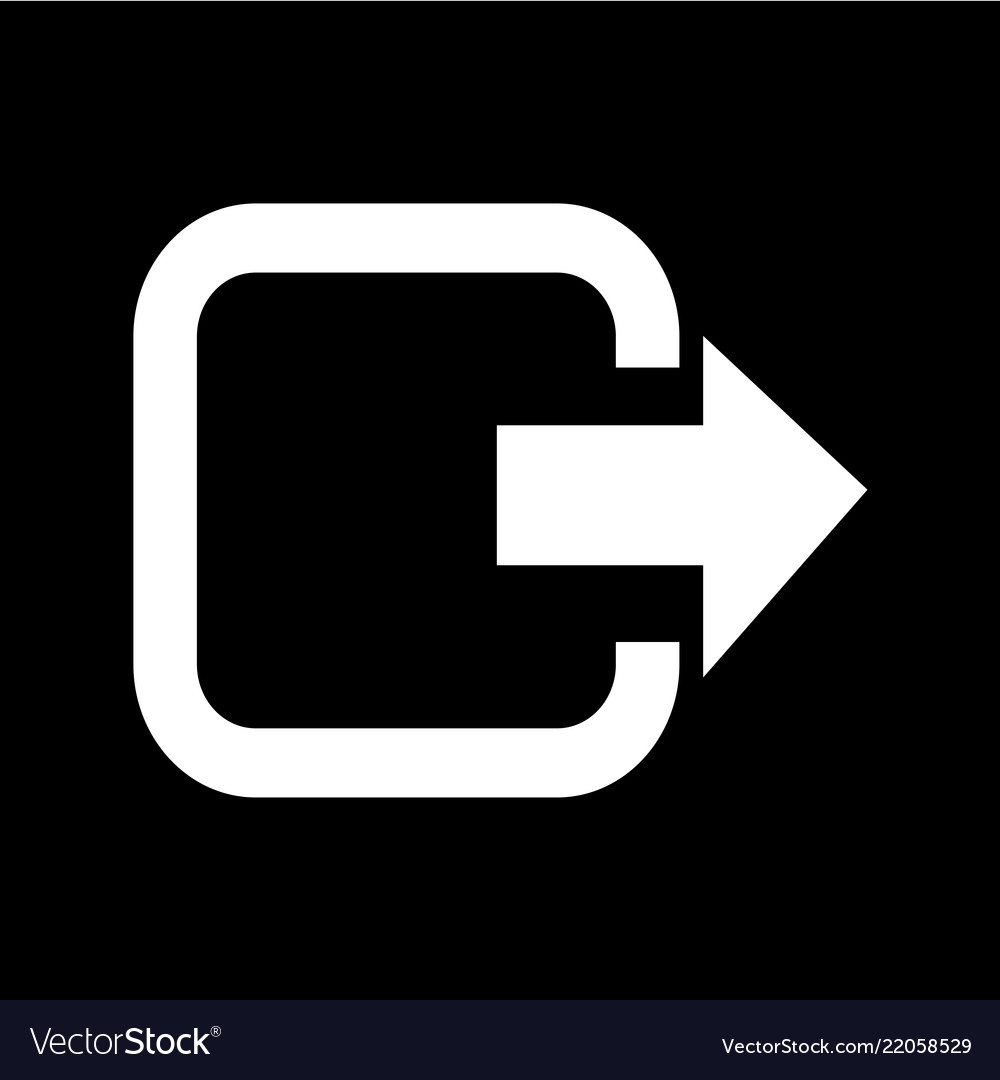 Logout exit icon design