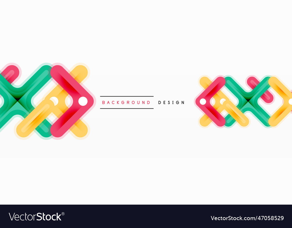 Minimal geometric background cross line design vector image Minimal geometric background cross line design