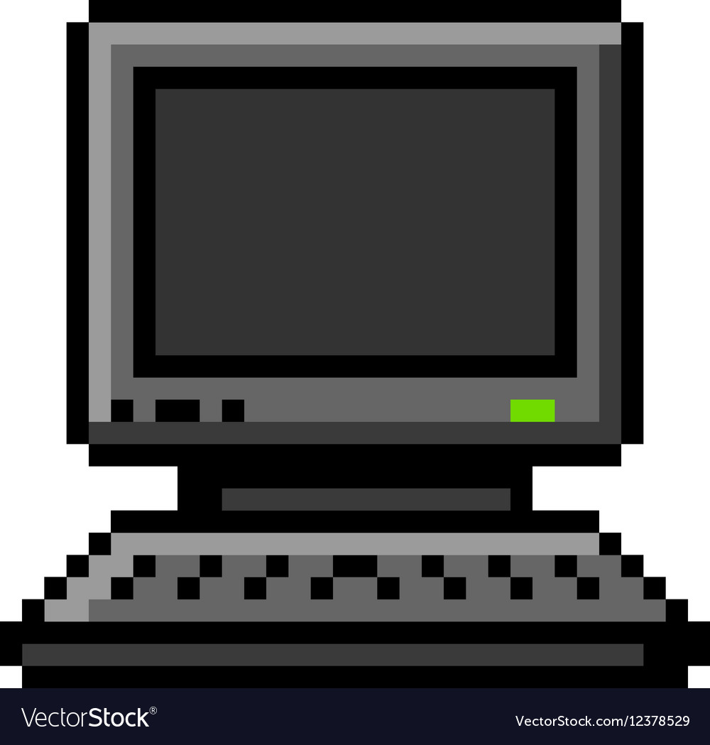 Pixelated Computer Icon