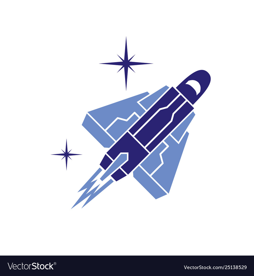 Rocket icon on background for graphic and web vector image Rocket icon on background for graphic and web