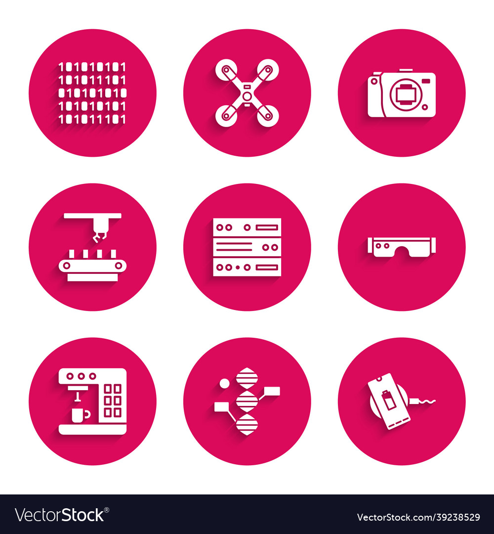 Set server data web hosting dna symbol Vector Image Set server data web hosting dna symbol