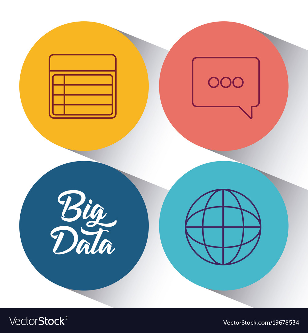 Big data design concept