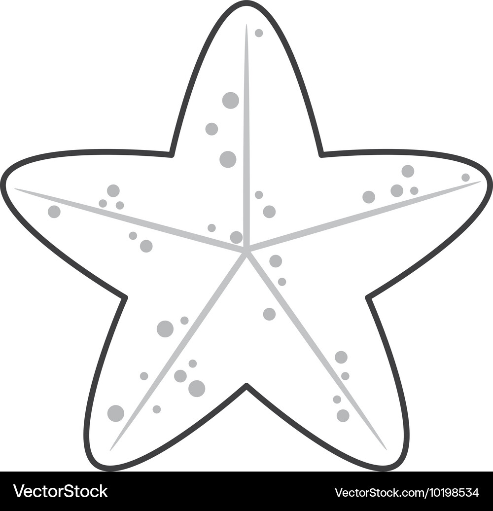Cute starfish icon Royalty Free Vector Image - VectorStock