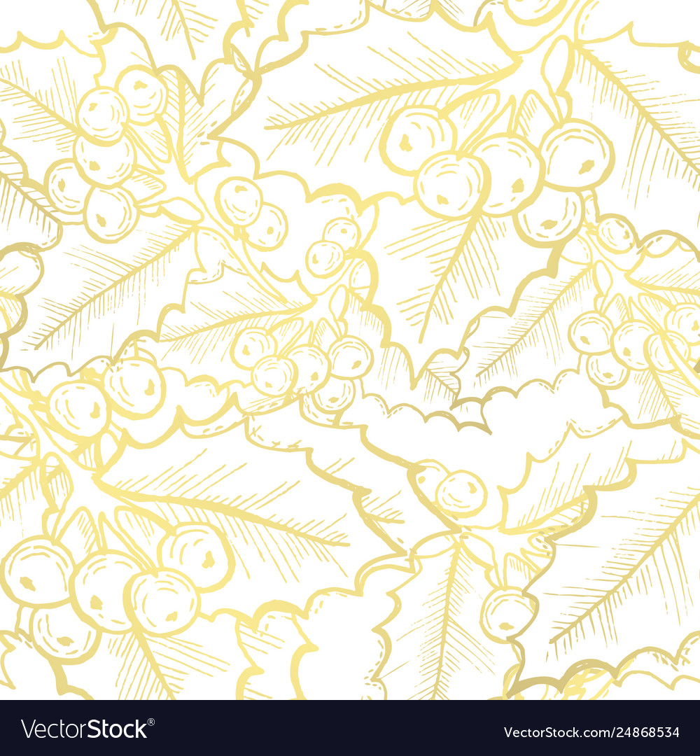 Golden seamless pattern