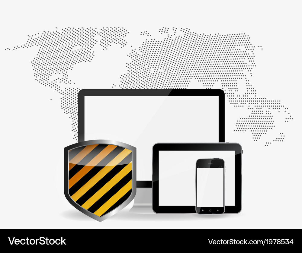 Internet security icon Royalty Free Vector Image